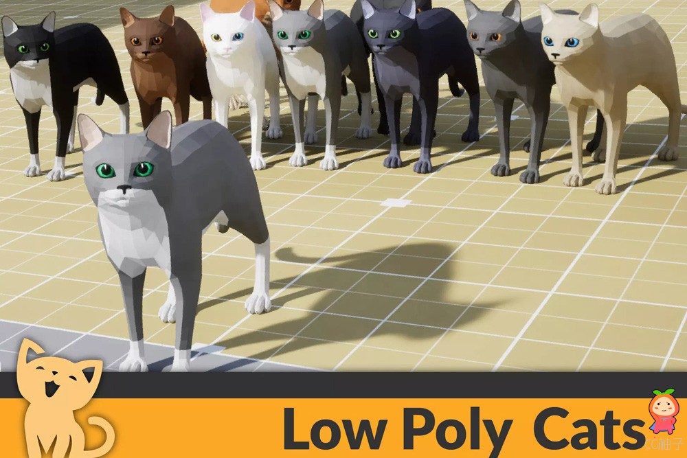 Low Poly Cats 2.2