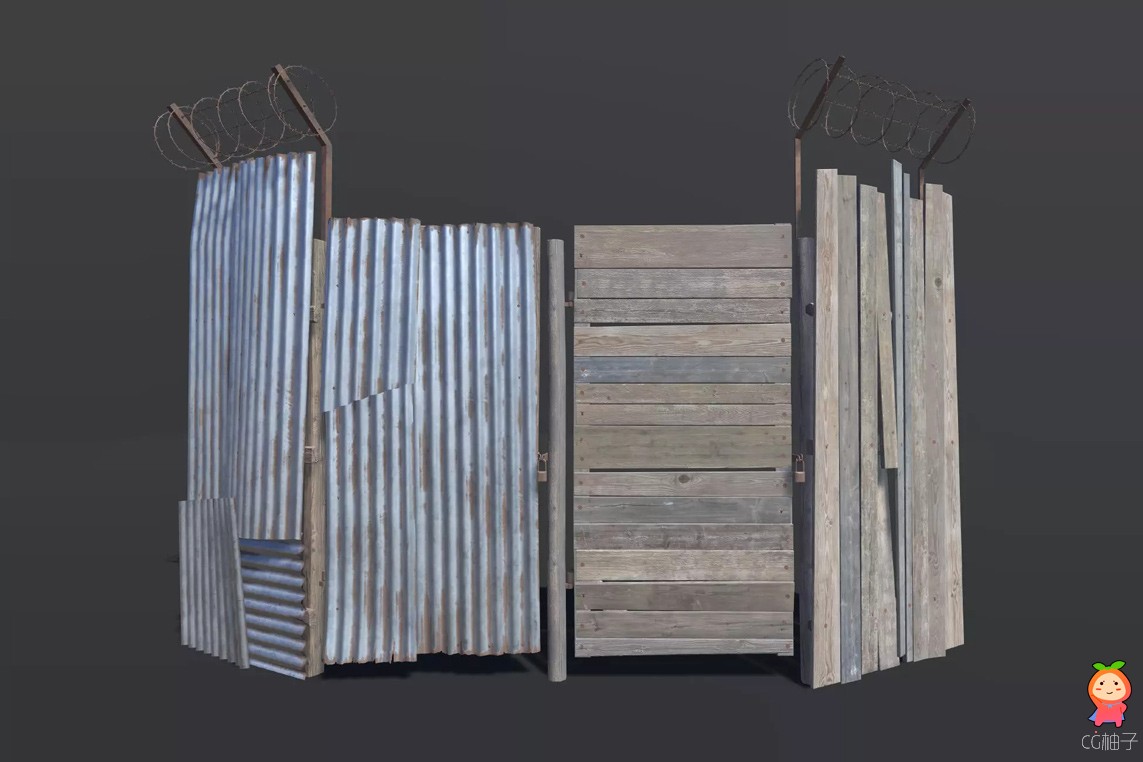 Post Apocalyptic Fence PBR 1.0