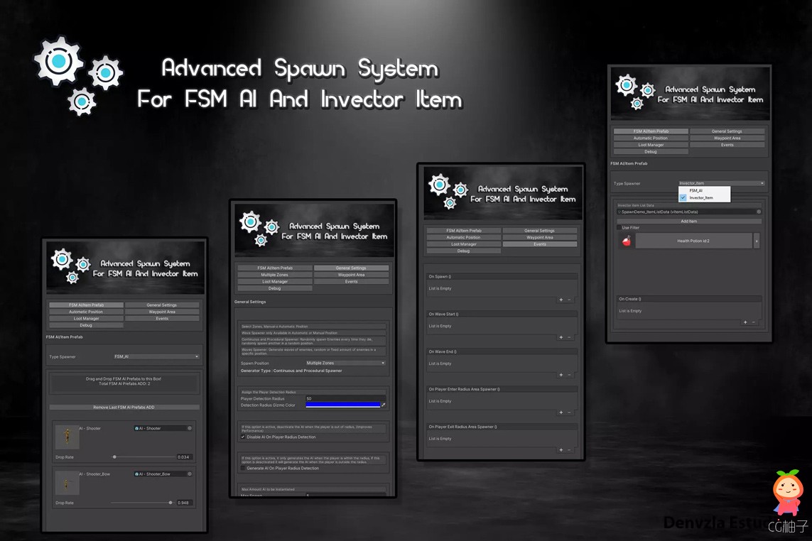 Advanced Spawn System For FSM AI And Invector Item 4.2