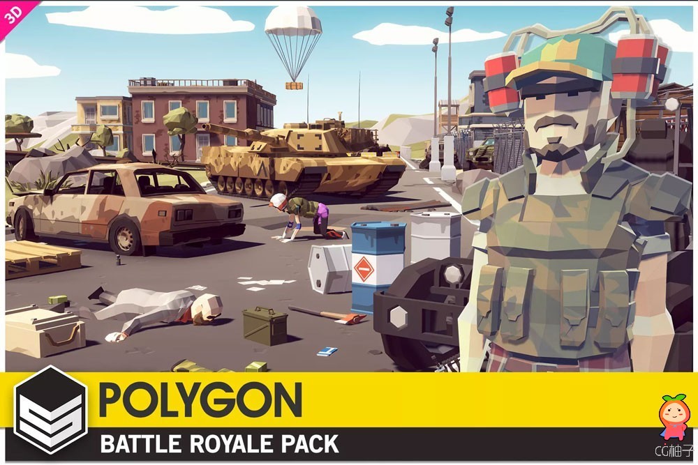 POLYGON Battle Royale - Low Poly 3D Art by Synty 1.05