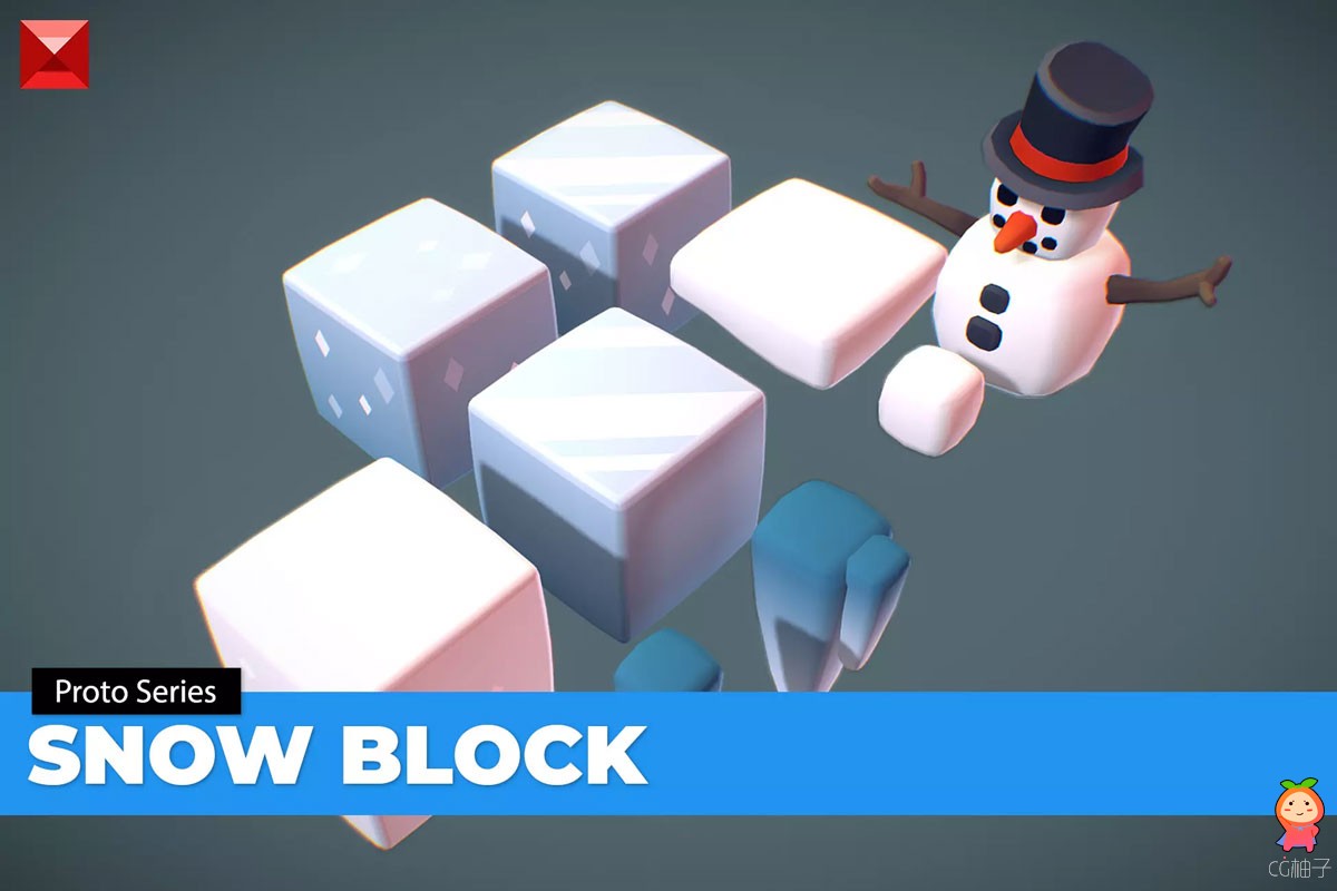 Cube World Snow & Ice Blocks - Proto Series 1.1