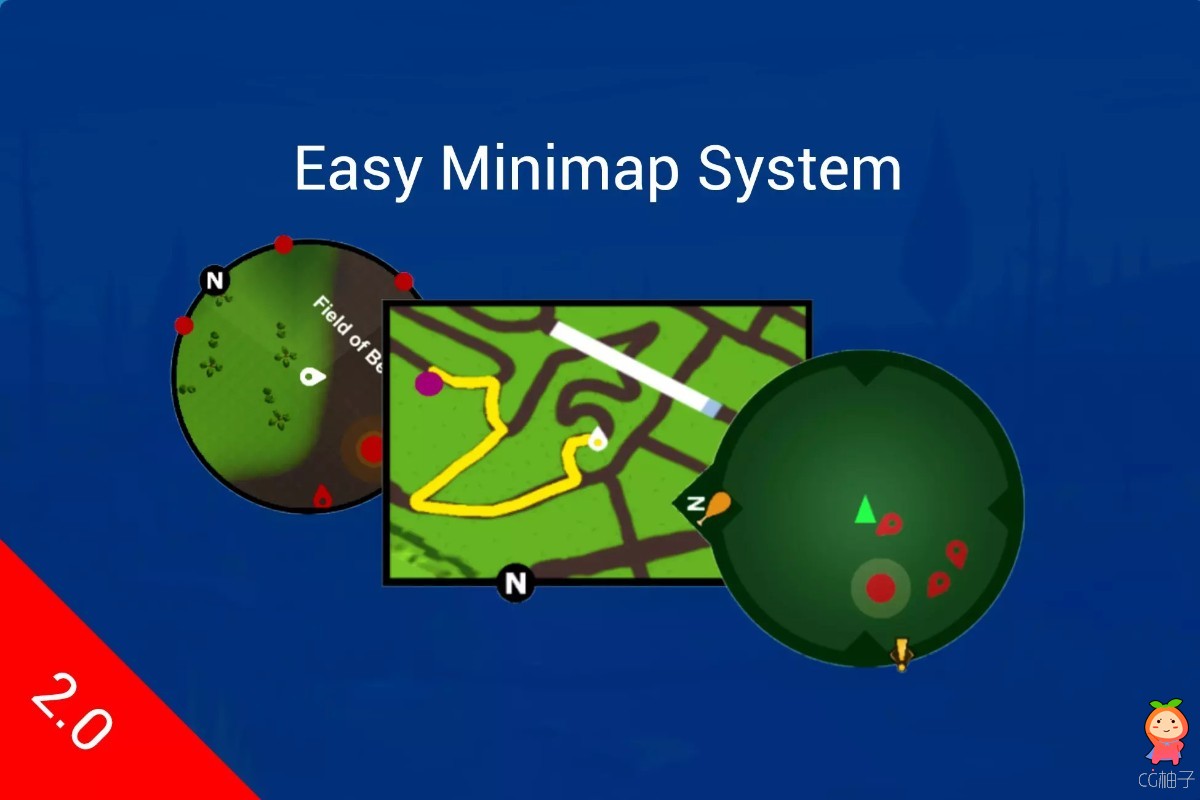 Easy Minimap System MT - GPS, Minimap, Worldmap, Fog of War & More 2.4.2