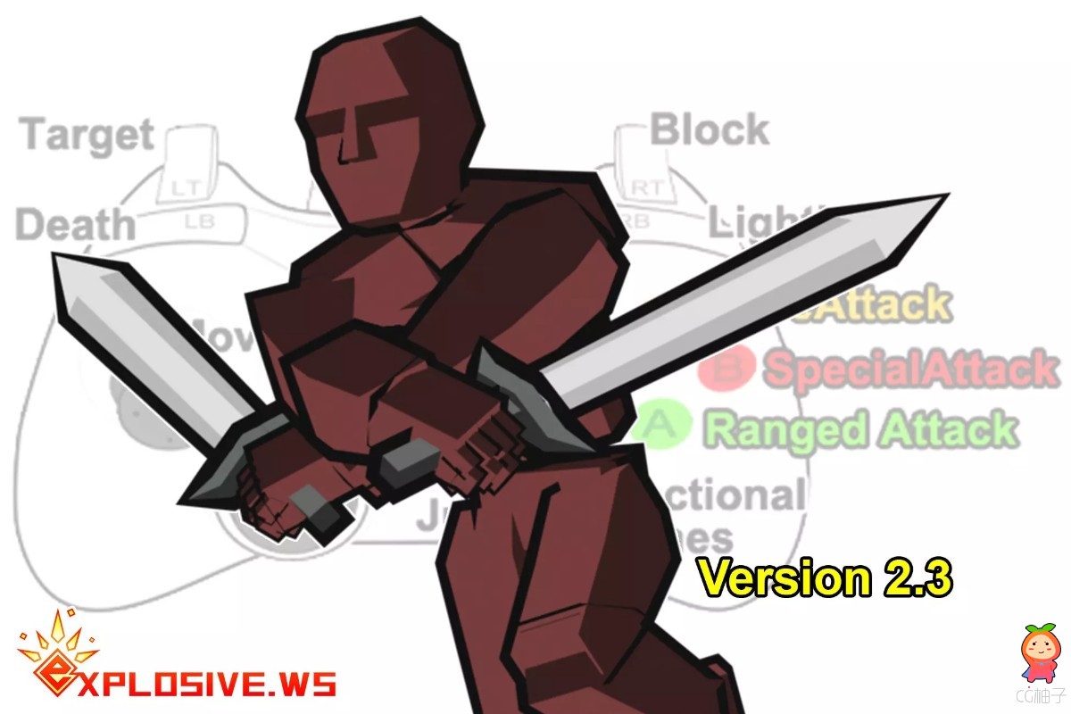 Swordsman Warrior Mecanim Animation Pack 2.3