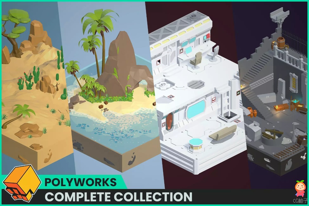 Low Poly Complete Collection - PolyWorks 4.5.0
