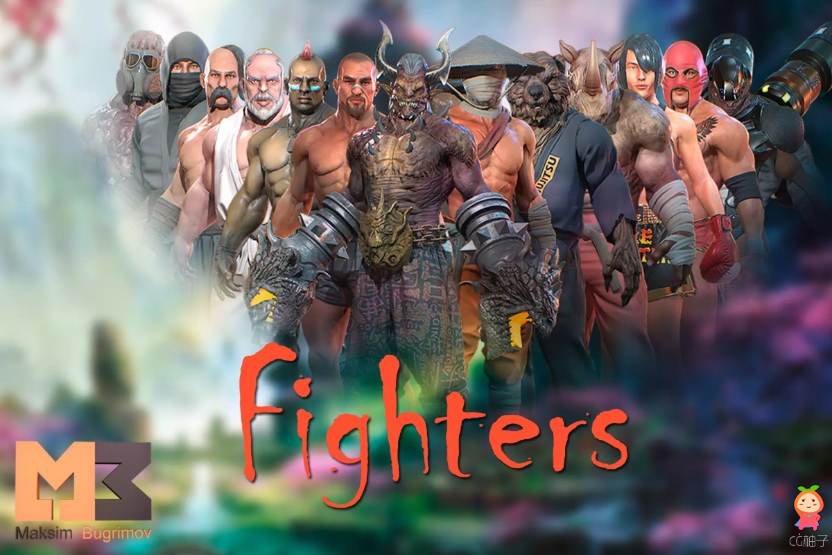 https://assetstore.unity.com/packages/3d/characters/humanoids/humans/pbr-fighters-pack-145995