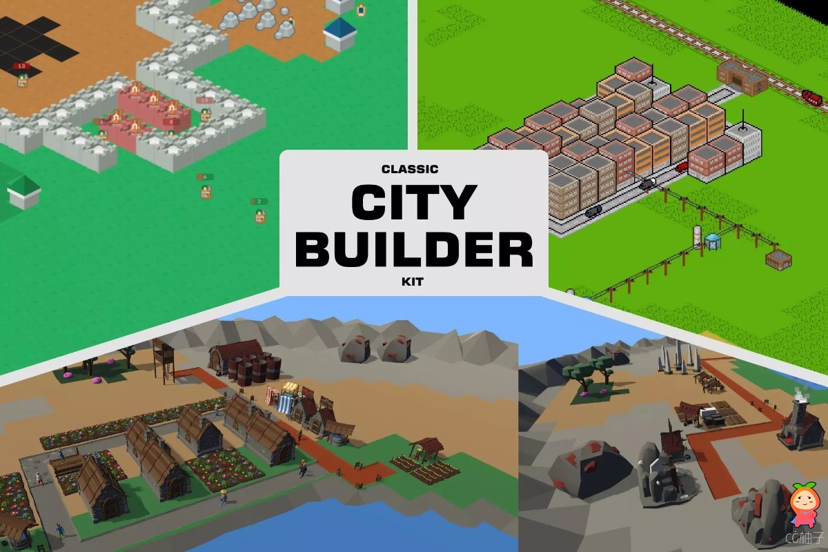 https://assetstore.unity.com/packages/templates/systems/classic-city-builder-kit-187814