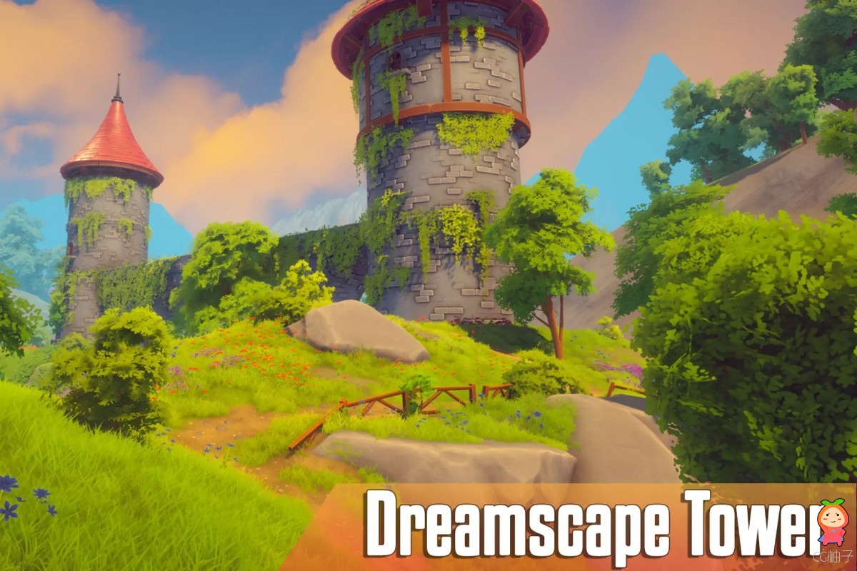 Dreamscape Nature  Tower URP - Stylized Open World Environment